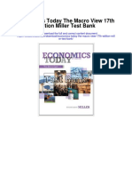 Economics Today The Macro View 17th Edition Miller Test Bank