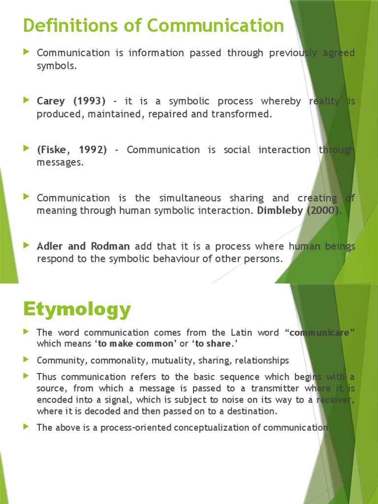 Introduction To Communication 2 | PDF | Communication | Code