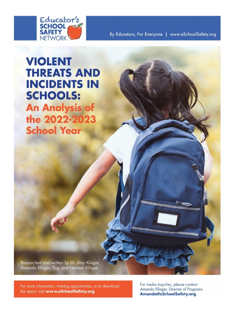 Educator's School Safety Network Report On Violent Threats and