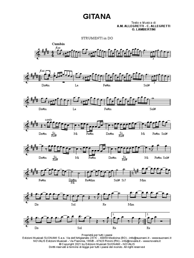 gitana-partitura-pdf