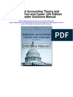 Financial Accounting Theory and Analysis Text and Cases 12th Edition Schroeder Solutions Manual