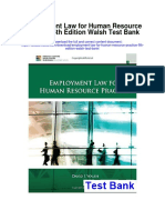 Employment Law For Human Resource Practice 5th Edition Walsh Test Bank