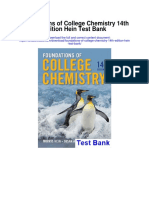 Foundations of College Chemistry 14th Edition Hein Test Bank