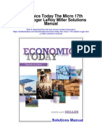 Economics Today The Micro 17th Edition Roger Leroy Miller Solutions Manual