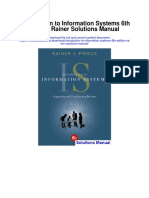 Introduction To Information Systems 6th Edition Rainer Solutions Manual
