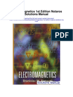 Electromagnetics 1st Edition Notaros Solutions Manual