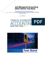 Financial and Managerial Accounting 13th Edition Warren Test Bank