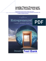 Entrepreneurship Theory Process and Practice 10th Edition Kuratko Test Bank