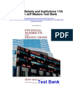 Financial Markets and Institutions 11th Edition Jeff Madura Test Bank