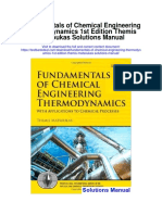 Fundamentals of Chemical Engineering Thermodynamics 1st Edition Themis Matsoukas Solutions Manual