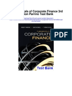 Fundamentals of Corporate Finance 3rd Edition Parrino Test Bank