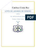 Informe de La Ley de Lavado de Activos