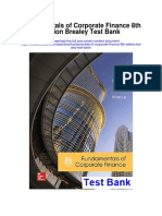 Fundamentals of Corporate Finance 8th Edition Brealey Test Bank