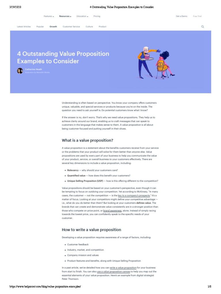 Resource 4 Outstanding Value Proposition Examples To Consider1 PDF
