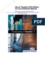 Fundamentals of Taxation 2016 Edition 9th Edition Cruz Solutions Manual