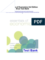 Essentials of Economics 3rd Edition Brue Test Bank