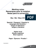 Spanish A Language and Literature Paper 1 HL Markscheme Spanish