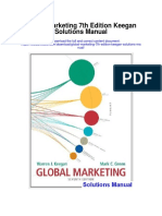 Global Marketing 7th Edition Keegan Solutions Manual