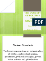 Lesson 1 The Concept of Politics and Governance