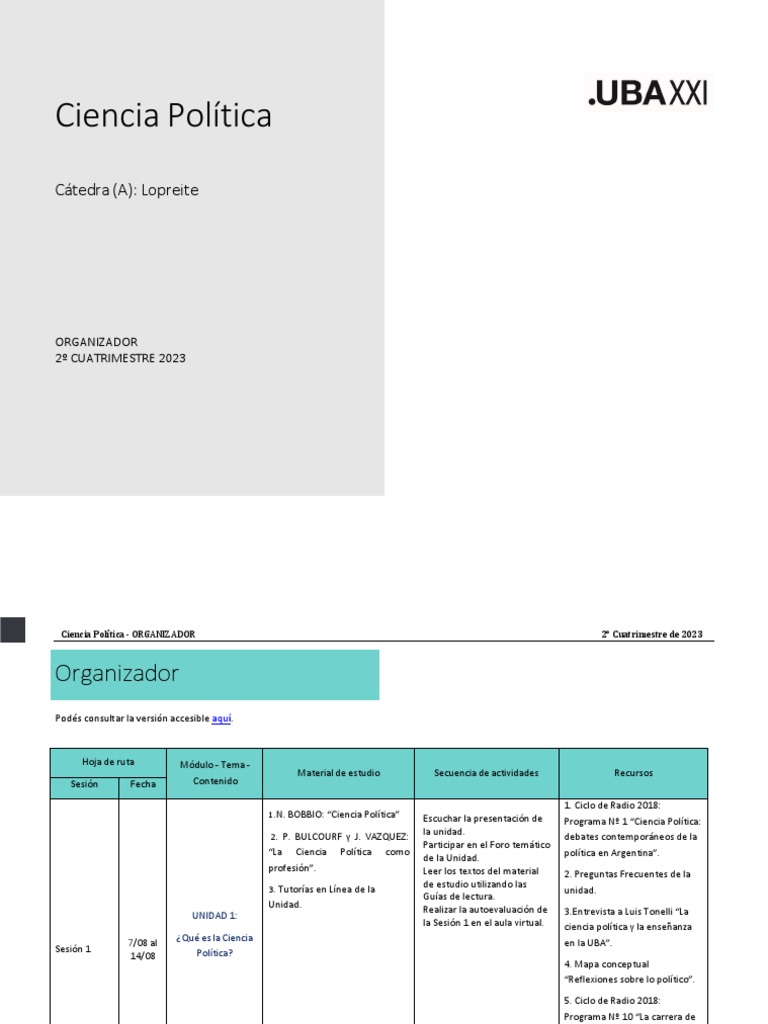Organizador 2C 2023 | PDF