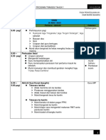 Jadual Transisi Minggu 1 Fasa Penyesuaian