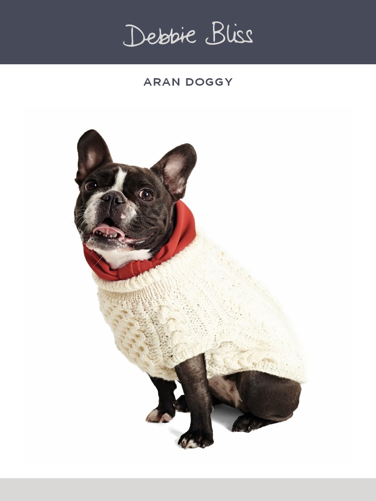 Doggy Free Dog Jumper Knitting Pattern For Dogs in Debbie Bliss