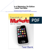 Essentials of Marketing 7th Edition Lamb Test Bank