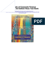 Essentials of Corporate Finance Australian 3rd Edition Ross Test Bank