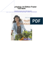 Health Psychology 1st Edition Frazier Test Bank