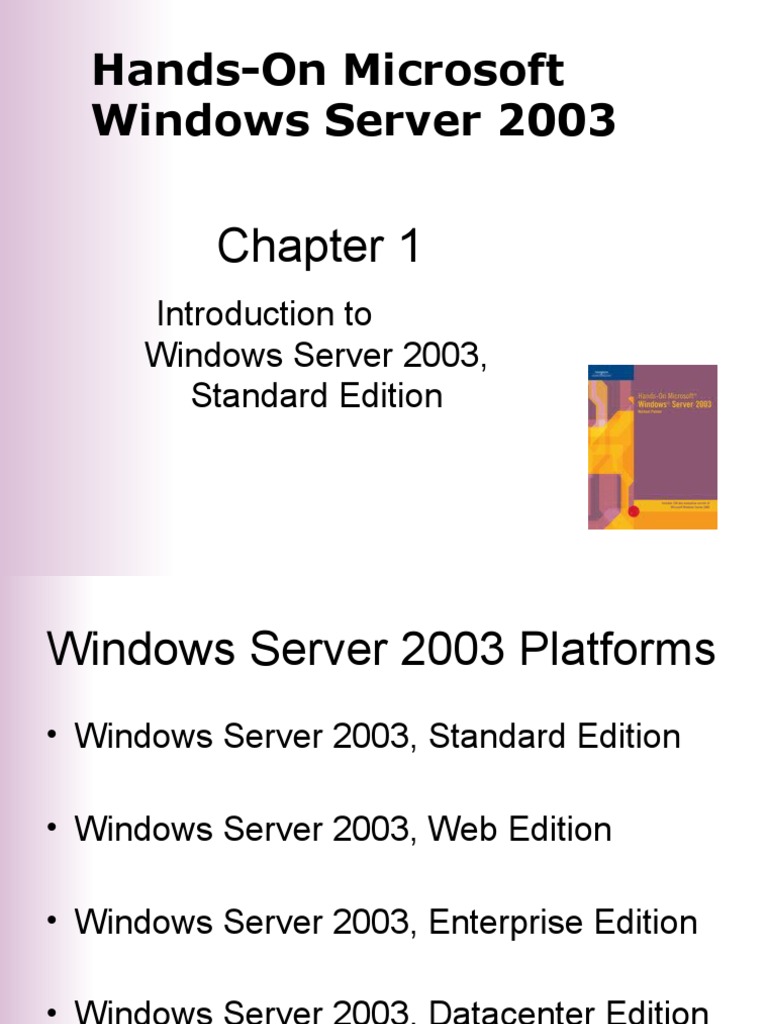 Chap 01 | PDF | Ip Address | Windows Server 2003