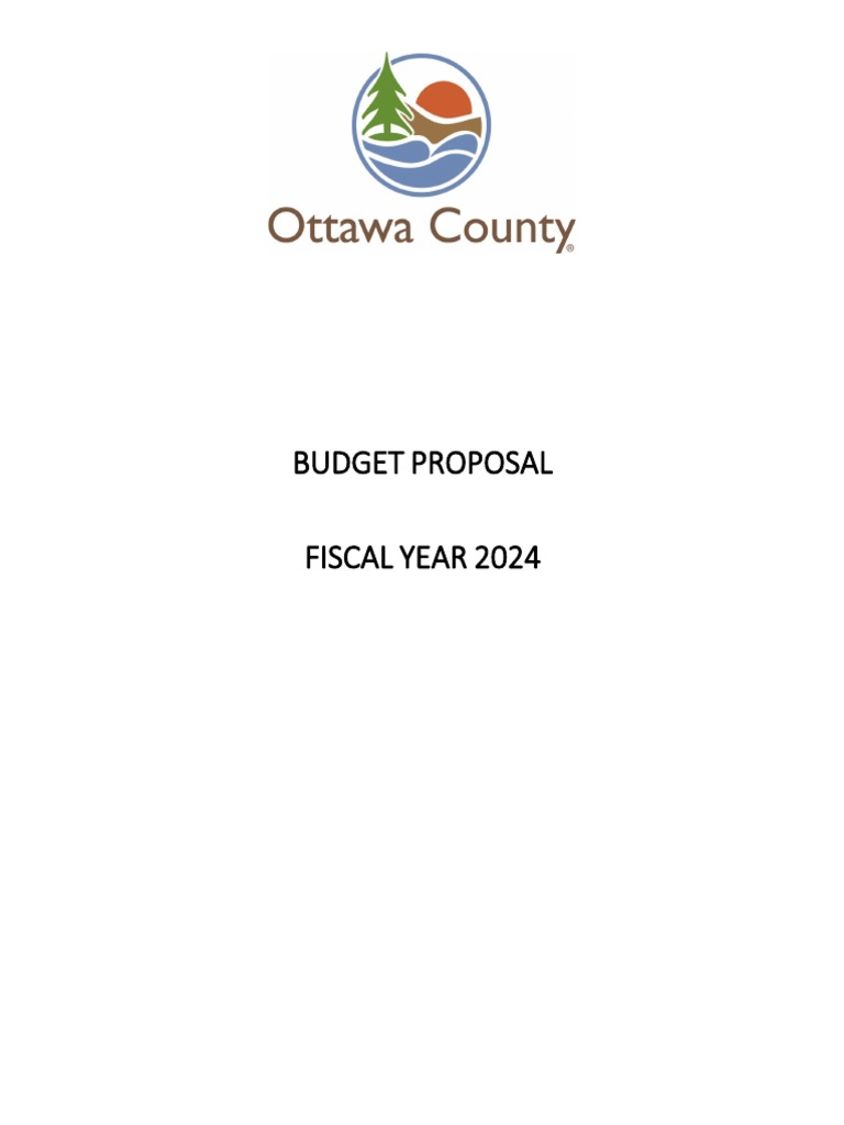 Ottawa County FY24 Proposed Budget PDF Cost Of Living Fund Accounting