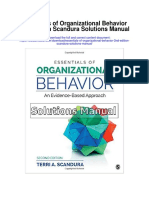 Essentials of Organizational Behavior 2nd Edition Scandura Solutions Manual