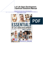 Essentials of Life Span Development 4th Edition Santrock Solutions Manual