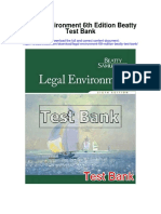 Legal Environment 6th Edition Beatty Test Bank