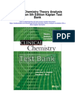 Clinical Chemistry Theory Analysis Correlation 5th Edition Kaplan Test Bank