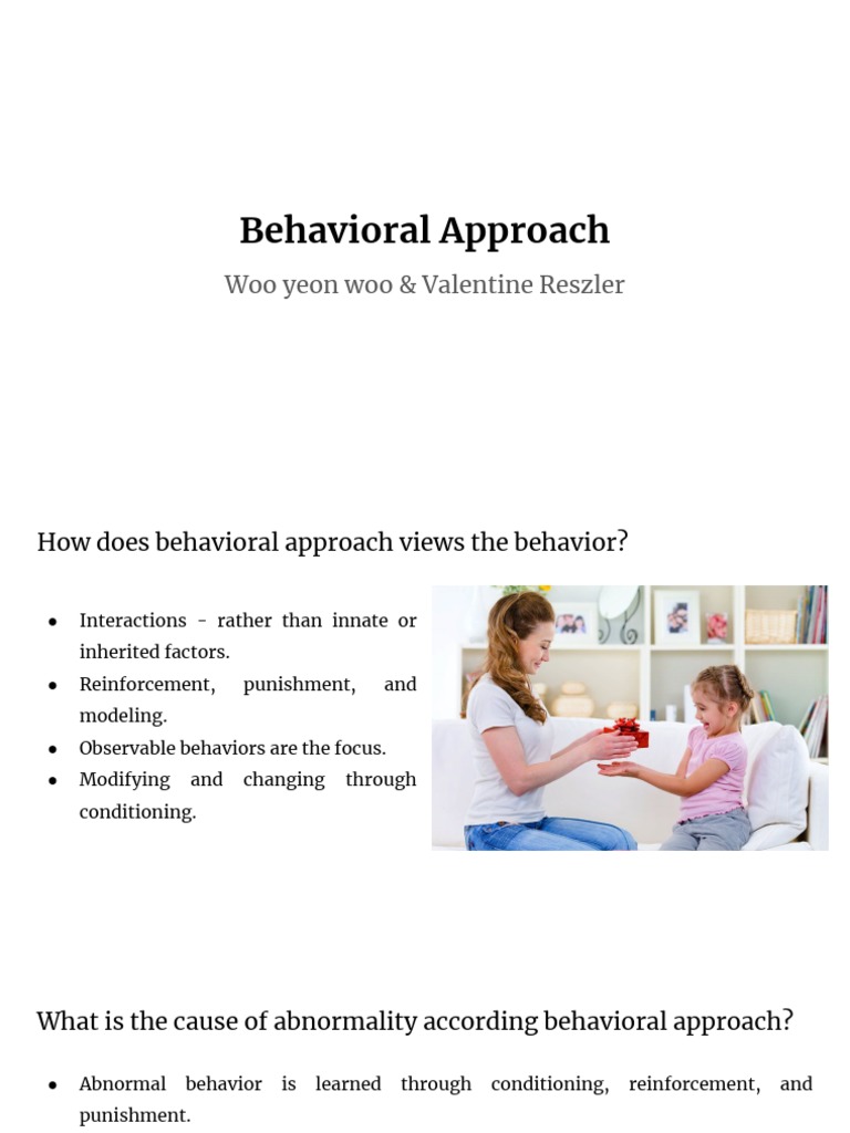 Behavioral Approach PDF