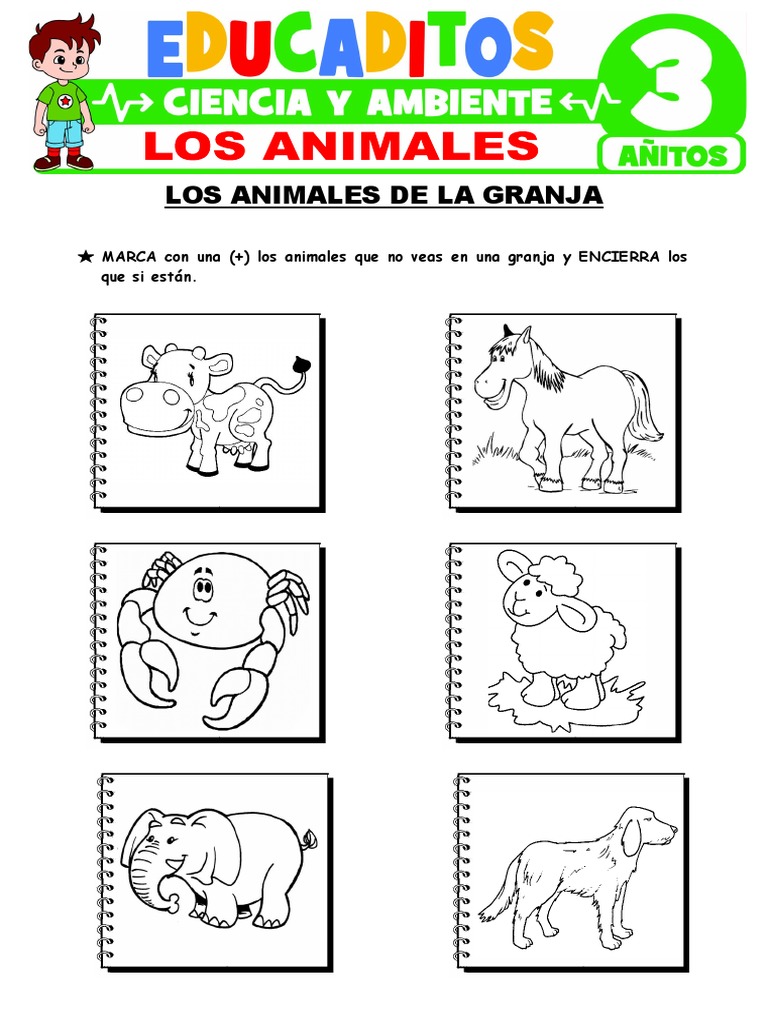Los-Animales-para-Ninos-de-3-anos | PDF | Organismos | Animales ...