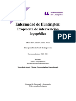 Enfermedad de Huntington Propuesta de Intervencion Logopedica