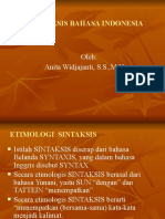 Sintaksis Bahasa Indonesia