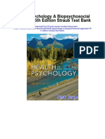 Health Psychology A Biopsychosocial Approach 5th Edition Straub Test Bank