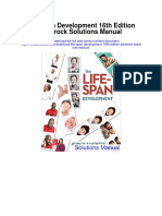 Life Span Development 16th Edition Santrock Solutions Manual