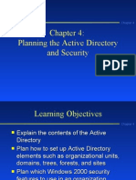 Planning The Active Directory and Security