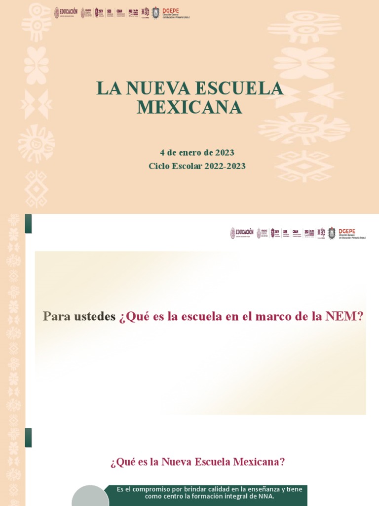 Nueva Escuela Mexicana Inclusión Y Aprendizaje Pdf Enseñando Vida