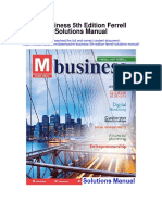 M Business 5th Edition Ferrell Solutions Manual