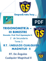 Trigonometria 2sec Tema 2 III Bim R.T. Angulos Cualquier Magnitud II