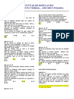 Simulacro RV III Bimestre - 2do Secundaria