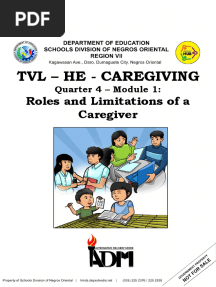 Caregiving 12 Module 1 4th Quarter