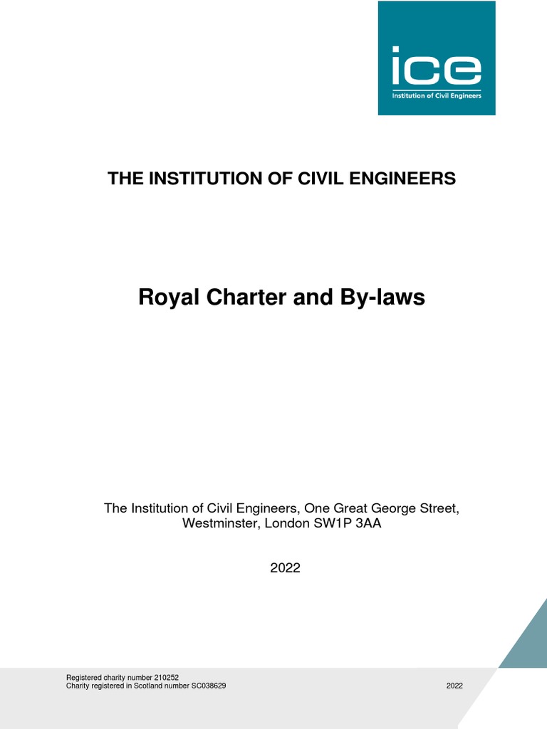 ICE Royal Charter and By-Laws 2022 | PDF | By Law