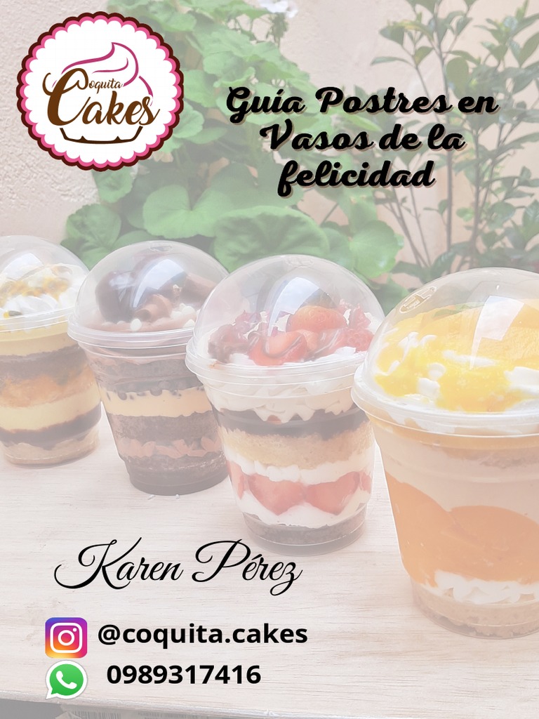Guía Postres en Vasos de La Felicidad | PDF | Crema | Postres