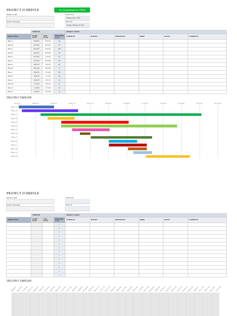 Project Schedule and Timeline Overview | PDF